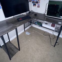 L-Shaped Corner Computer Desk