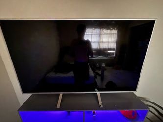 Large Flat Screen TV with Stand