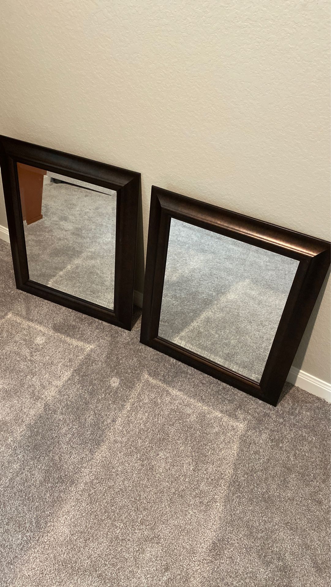 Double very nice wall hanging mirrors - like new