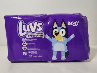 Luvs Platinum Protection Baby Diapers, Size N, 38 Count