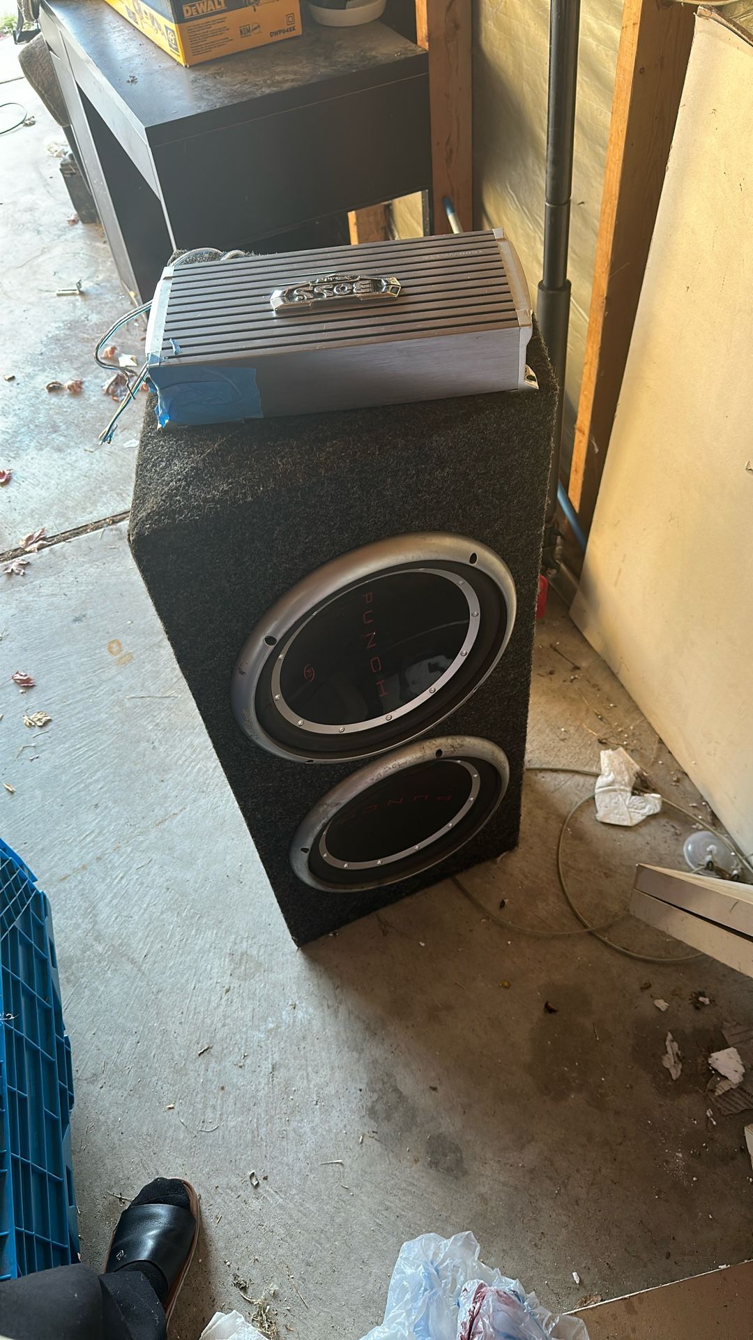 2 ,12 Inch Subwoofers With 1600 W Amp 