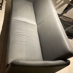Cyren twin 77” Faux Leather Split Back  Sofa
