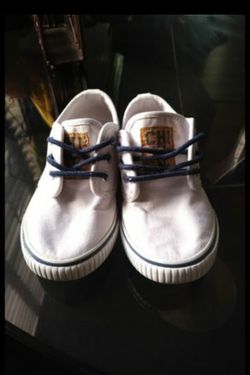 Boys Gymboree white shoes