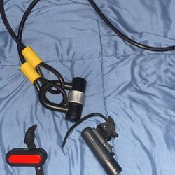 Bike Lock And Light Set