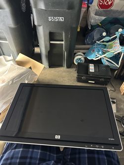 hp monitor with cords