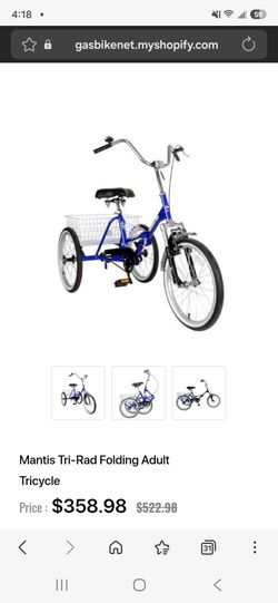 Mantis Tri-Rad Folding Adult Tricycle