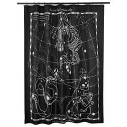 Killstar Lost Skies Shower Curtain