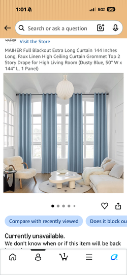 Curtains 144”