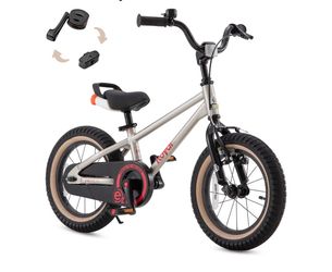 RoyalBaby EZ-Pro Kids 14inch Bike, Lightweight Aluminum 2-in-1 Balance to Pedal Bike