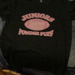 Juniors Powder Puff Football Shirt Men’s Size Medium New Color Black And Pink 