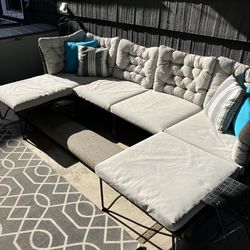 Outdoor couch set IKEA Jutholmen With Cushions 