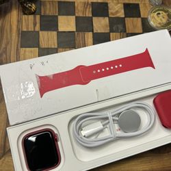 Apple Watch Series 9 45mm GPS (PRODUCT)RED Case w/ RED Sport Band 