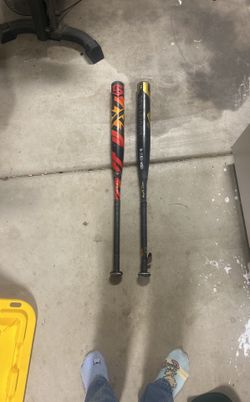 Two lxt softball bats