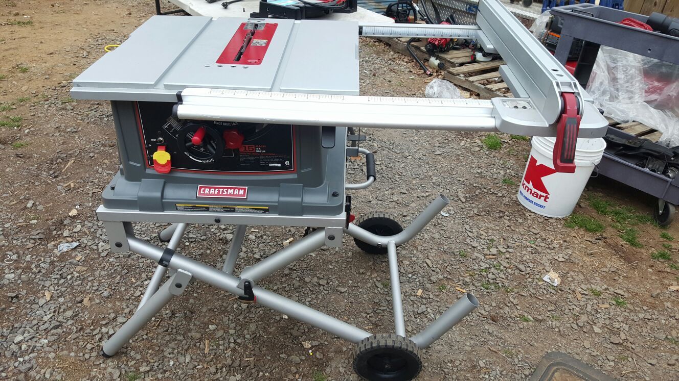 Brand new Craftsman 10 inch portable foldable job site table saw