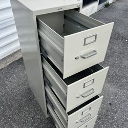 Delivery Available! HON 4 Drawer Beige File Filing Home Office Vertical Storage Cabinet! Unlocked, no key.  22x15x49in 