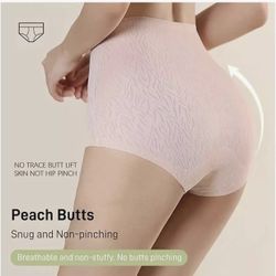 4 Pcs  Fresh Seamless High Waist Butt Lift Panties,Fresh Seamless High Waist Butt Lift Panties,Booty Lifting Undies   Size M