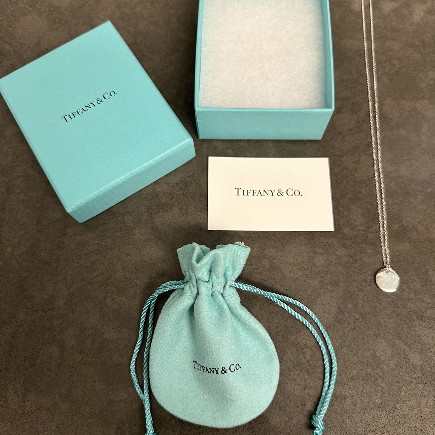 Tiffany & Co Initial Pendant: Letter A