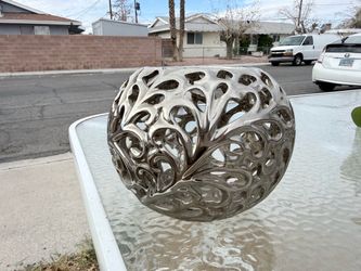 Polished Chrome Decorative Sphere Sculpture