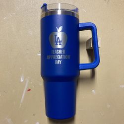 Dodgers Teachers Appreciation Day Tumbler Cup