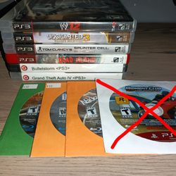 PS3 Games Lot (💲10 Each & Up)