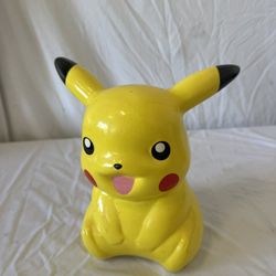 Pikachu Pokemon Piggy Bank Porcelin