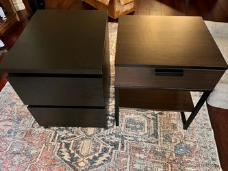Beside tables - set of two (different)
