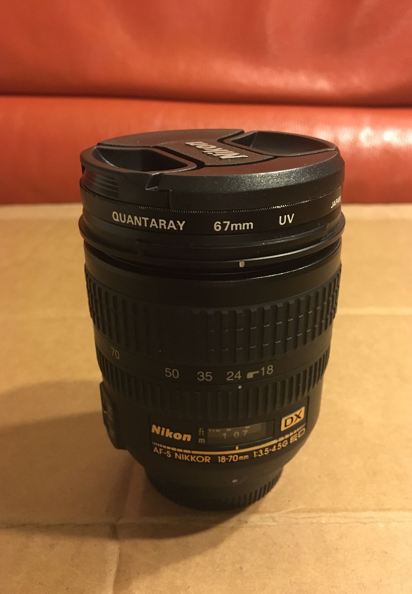 Nikon 18-70 mm DX with Quantaray filter