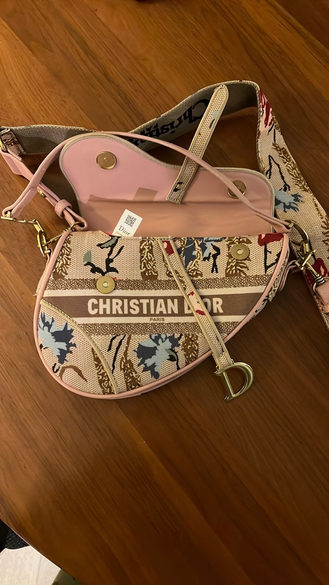 Christian Dior Canvas Saddle Bag Limited Edition