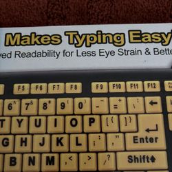 EZ Eyes Large Print Keyboard