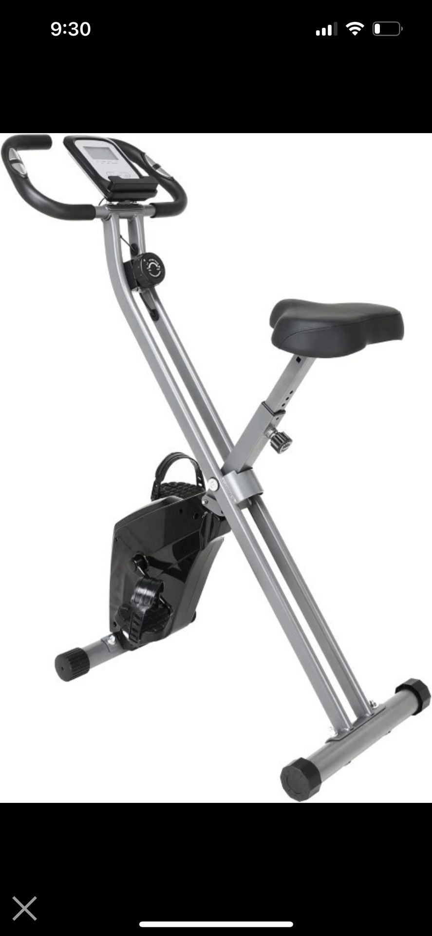 Folding Exercise Magnetic Bike