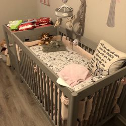 Baby Crib With Changing Table