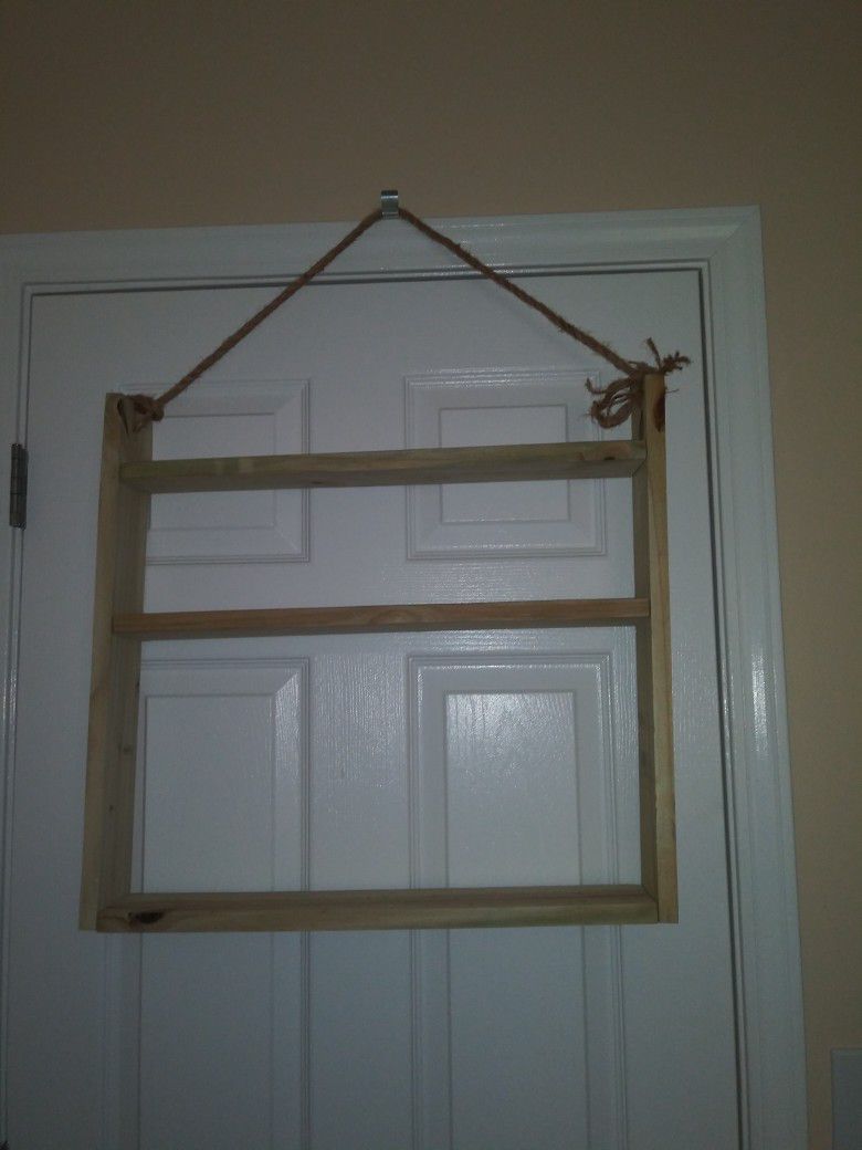 Hanging Shelve With Rope And Hook