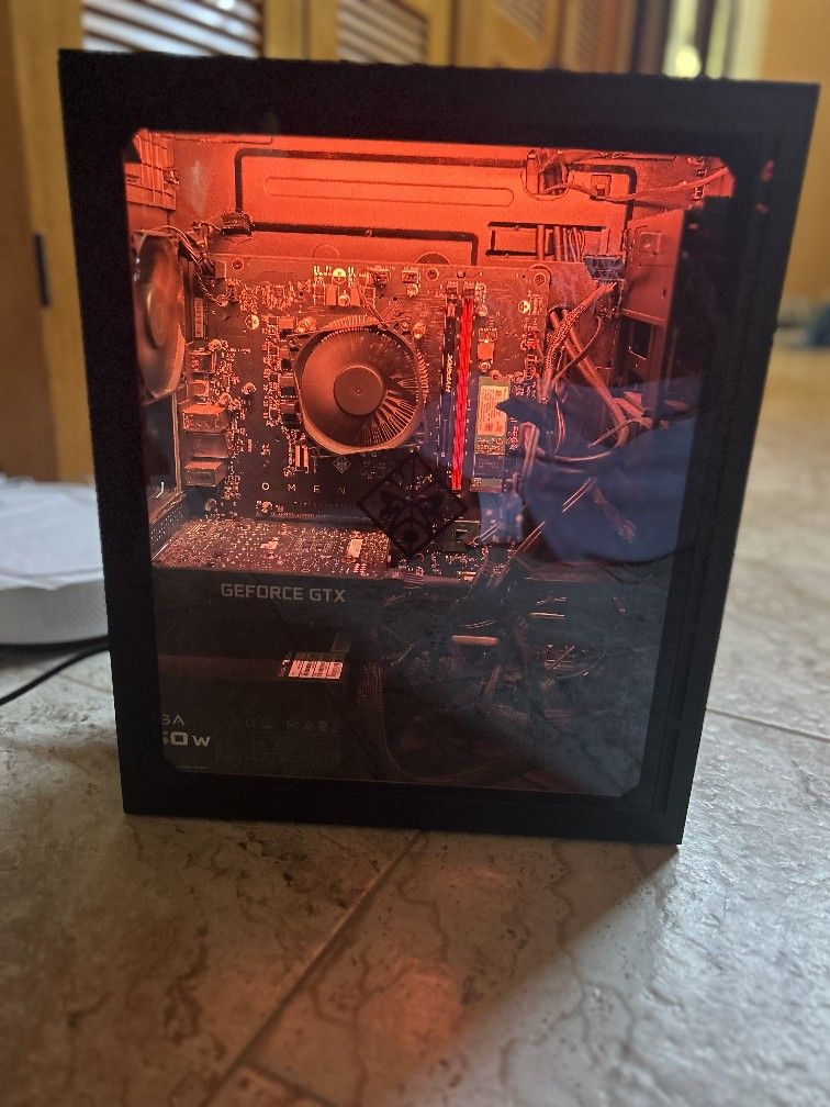 Used Omen By HP Obelisk Gaming Desktop - Intel Core i7-8700 - 16GB Memory - NVIDIA GTX 1060 3GB - 1TB HDD+ 256GB SSD - HP Finish In Shadow For Sale!