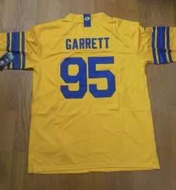 Garrett Yellow Rams Men Jersey Also Have Nacua And Stafford