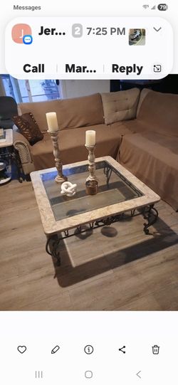 Marble Living Room Table Set