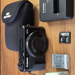🔥🔥Bundle Canon PowerShot G7 X Mark II- Excellent- 1" Sensor- f/1.8 Lens- 2 Batt- 128GB