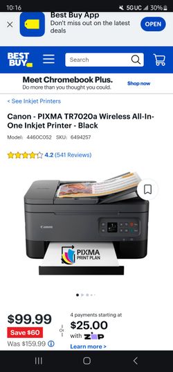 Canon PIXMA Wireless All In One Inkjet