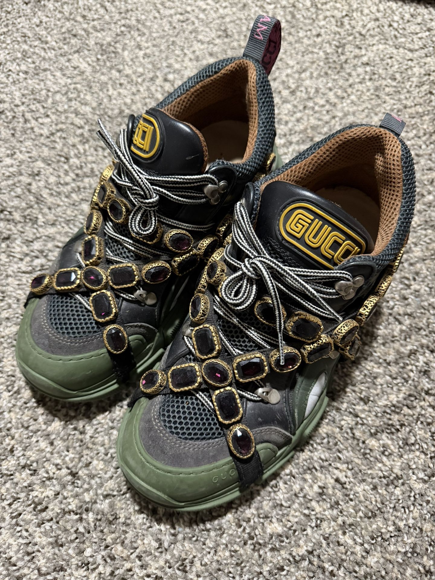 Gucci Flashtrek Green 41.5 Us Men’s 8.5