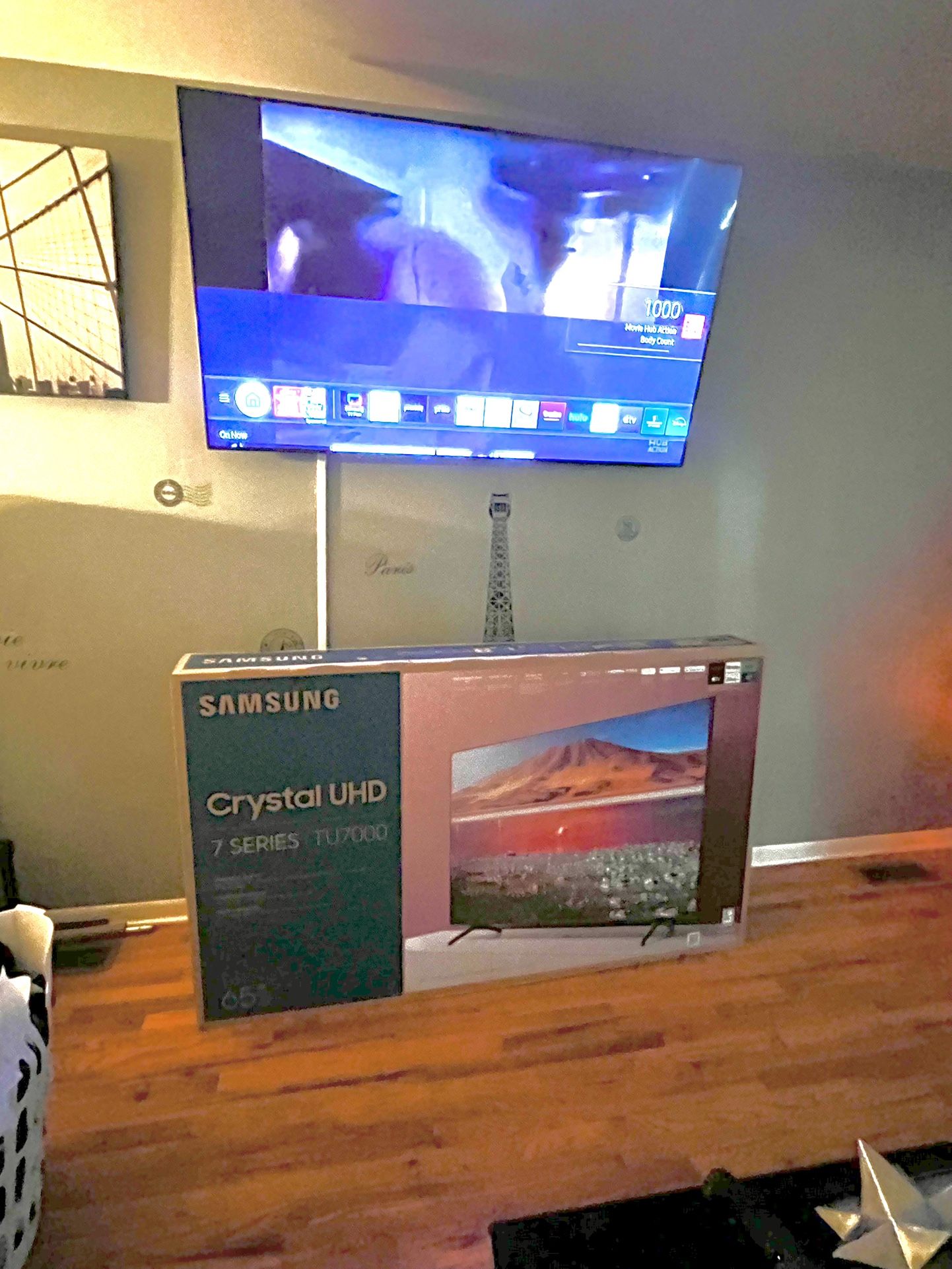 $1000 Samsung 65” HD Smart Television 