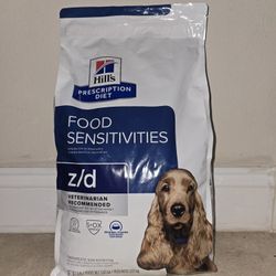 Dog Food by Hill's Prescription Diet z/d Skin/Food Sensitivities Original Flavor Dry Dog Food 8 lbs
