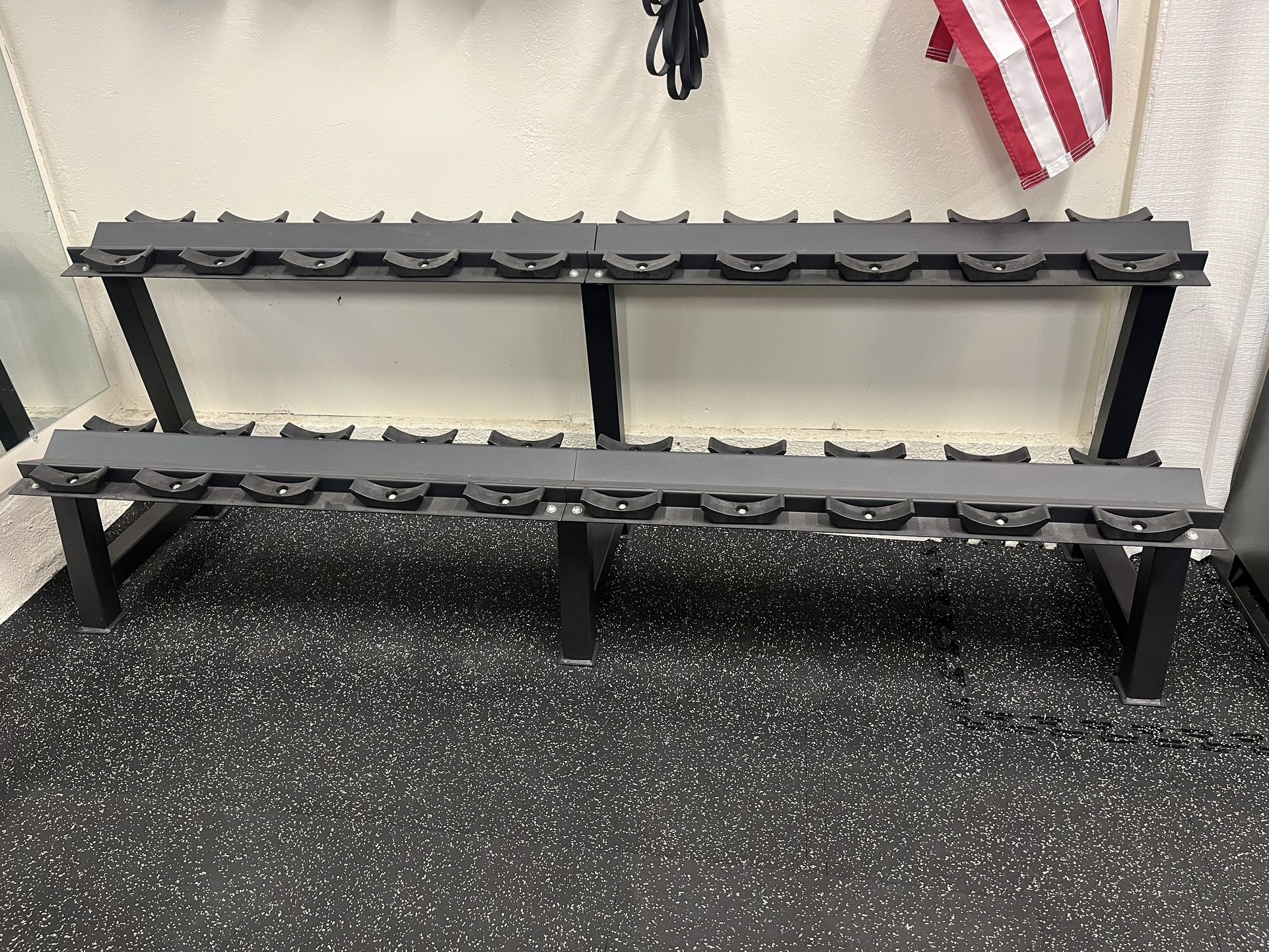 2 - Tier Pro Style Dumbbell Rack