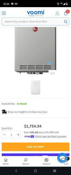 Tankless Outdoor Water Heater