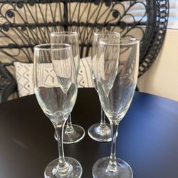Glass Champagne Flutes 