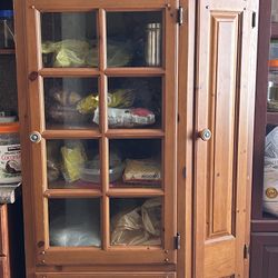 shelf Organizer With Glass Door