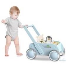 Brand New   Wooden Baby Walker for Infants to Toddler, Baby Push Walker with Wheels for Boys Girls, Toys Gift for Birthday Christmas New Year, Wooden 