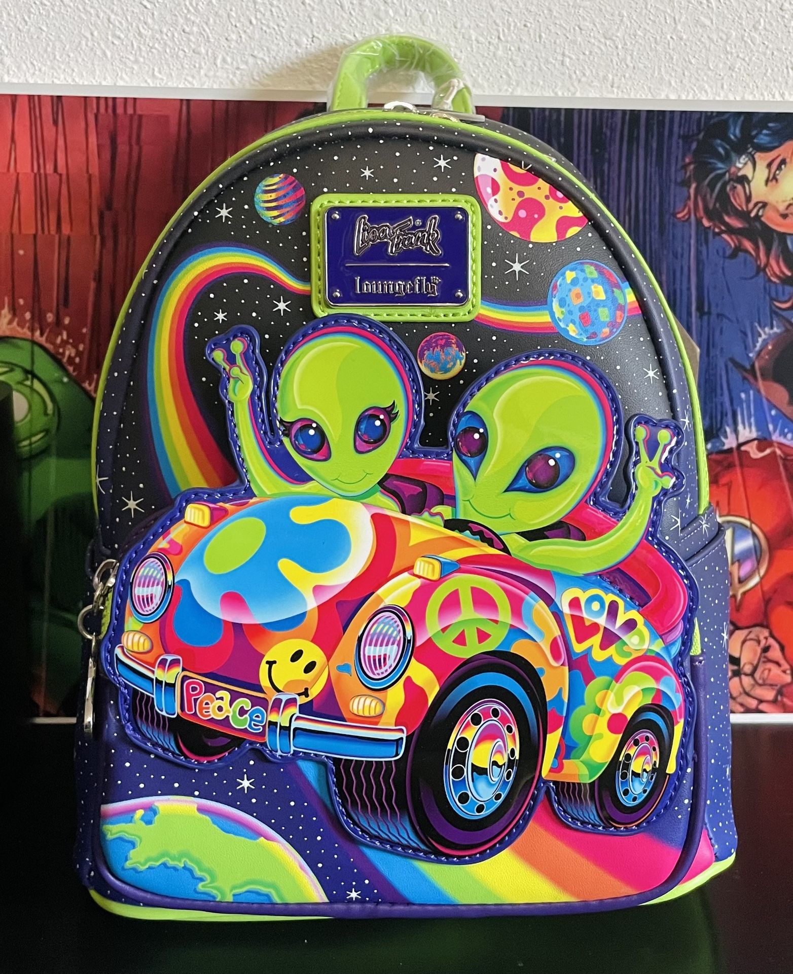 Lisa Frank Zoomer And Zorbit Loungefly backpack