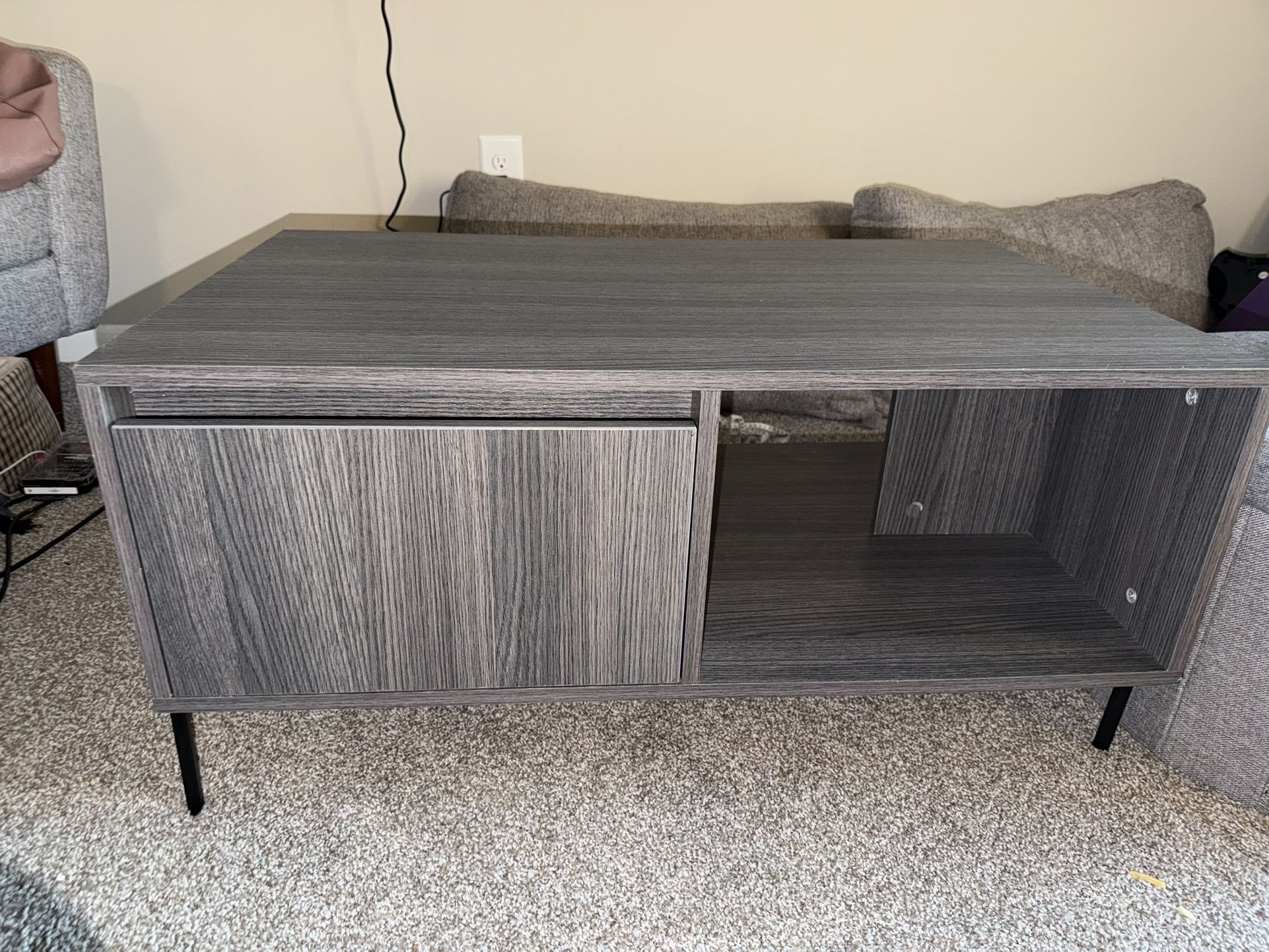 Grey Thorne Coffee Table with Storage