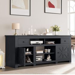 Brand New In Box Modern Xl Farmhouse Style Console Side Board Buffet With Charger Station!!!