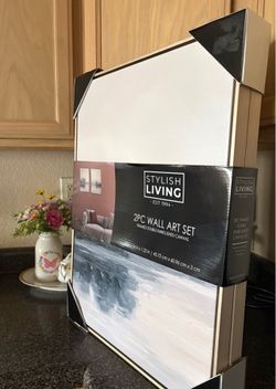 Set de 2 Cuadros Decorativos Elegant Living NUEVO 18" x 24"
