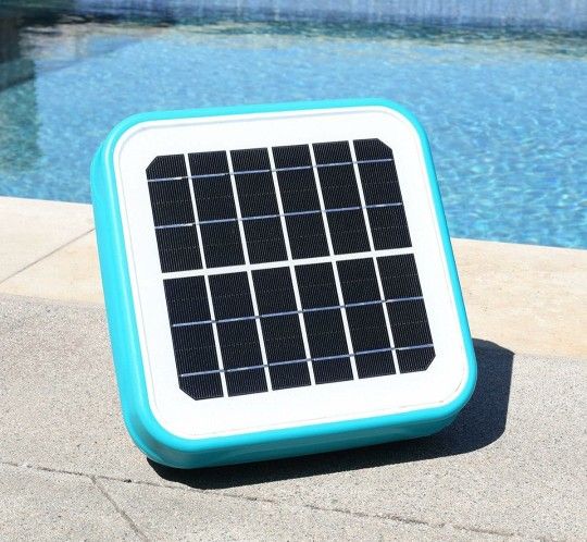 Solar Pool Ionizer Floating Water Cleaner and Purifier Keeps Water Clear, Chlorine Free and Eco-Friendly, Compatible with Fresh and Salt Water Pools &
